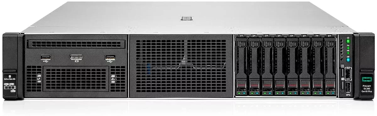 سرور رک‌مونت HPE ProLiant DL380 Gen10 در قالب 2U - نمای جلو