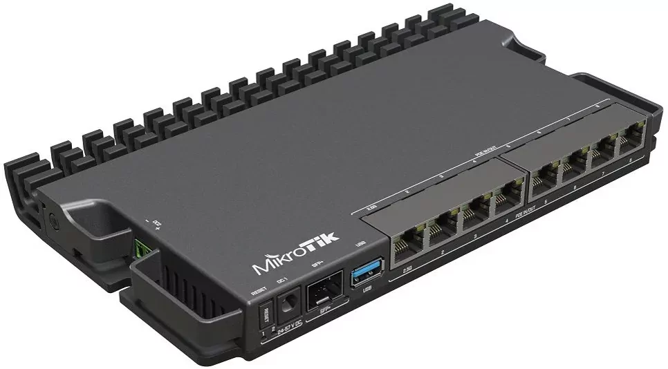 روتربرد میکروتیک RB5009UG+S+IN با پورت 2.5G و SFP+ - نمای جلو