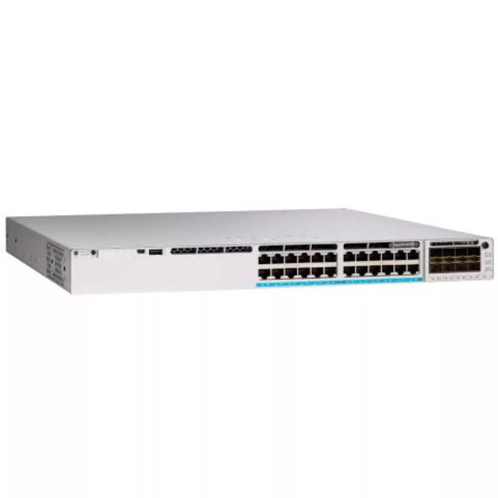 سوییچ لایه ۳ سیسکو C9300-24T-E با ۲۴ پورت گیگابیت - نمای جلو