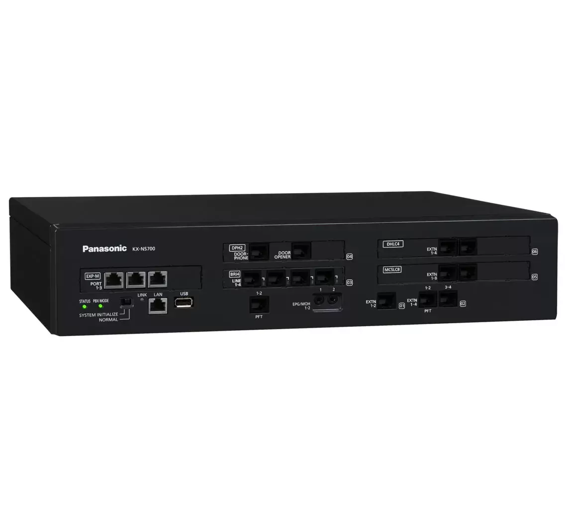 سانترال هیبرید IP پاناسونیک KX-NS700 - نمای جلو