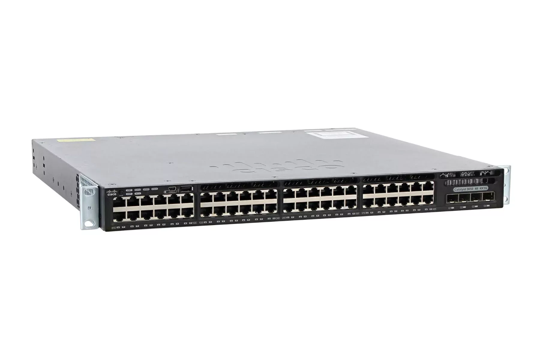 سوییچ لایه ۳ سیسکو WS-C3650-48TS-S با ۴۸ پورت گیگابیت و ۴ پورت SFP - نمای جلو