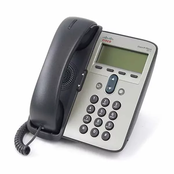 تلفن تحت شبکه سیسکو CP-7911G - نمای جلو