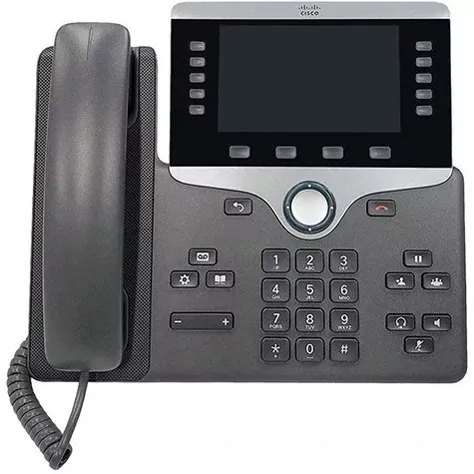 تلفن تحت شبکه سیسکو CP-8811-K9 رنگ زغالی - نمای جلو