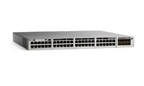 سوییچ لایه ۳ سیسکو C9300-48T-E با ۴۸ پورت گیگابیت - نمای جلو