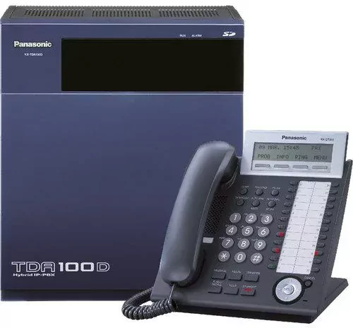 سانترال هیبرید IP پاناسونیک KX-TDA100 - نمای جلو